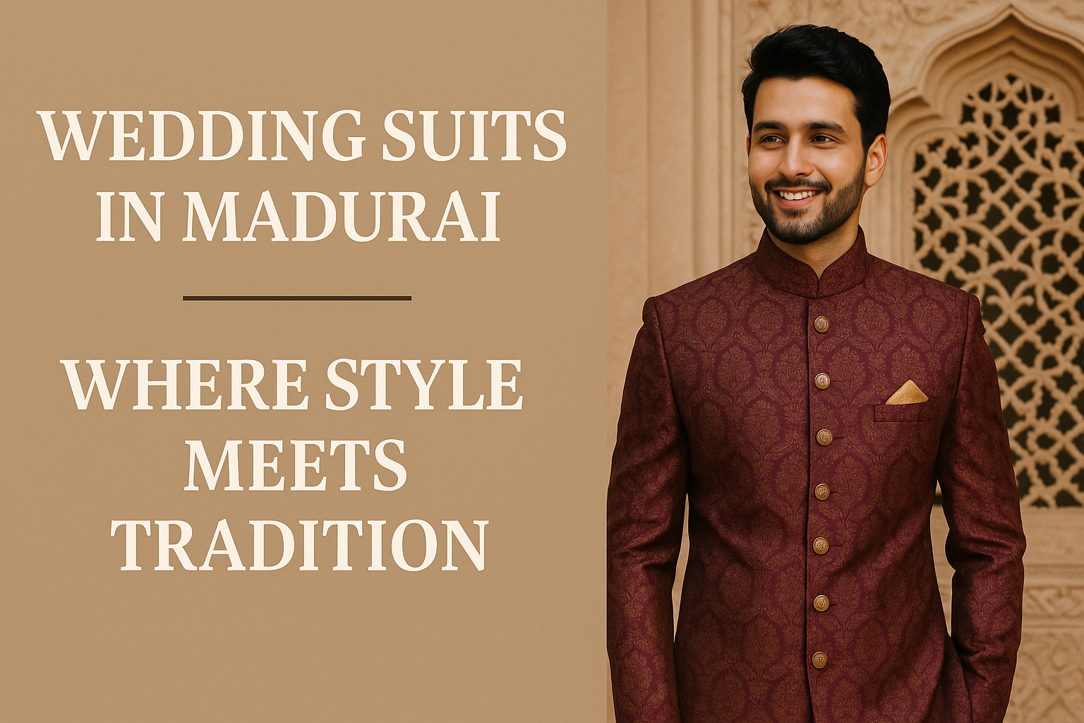 Wedding Suits in Madurai – Where Style Meets Tradition